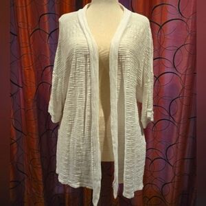 EUC Elegant White Westbound Women's Sweater / Cardigan Lg